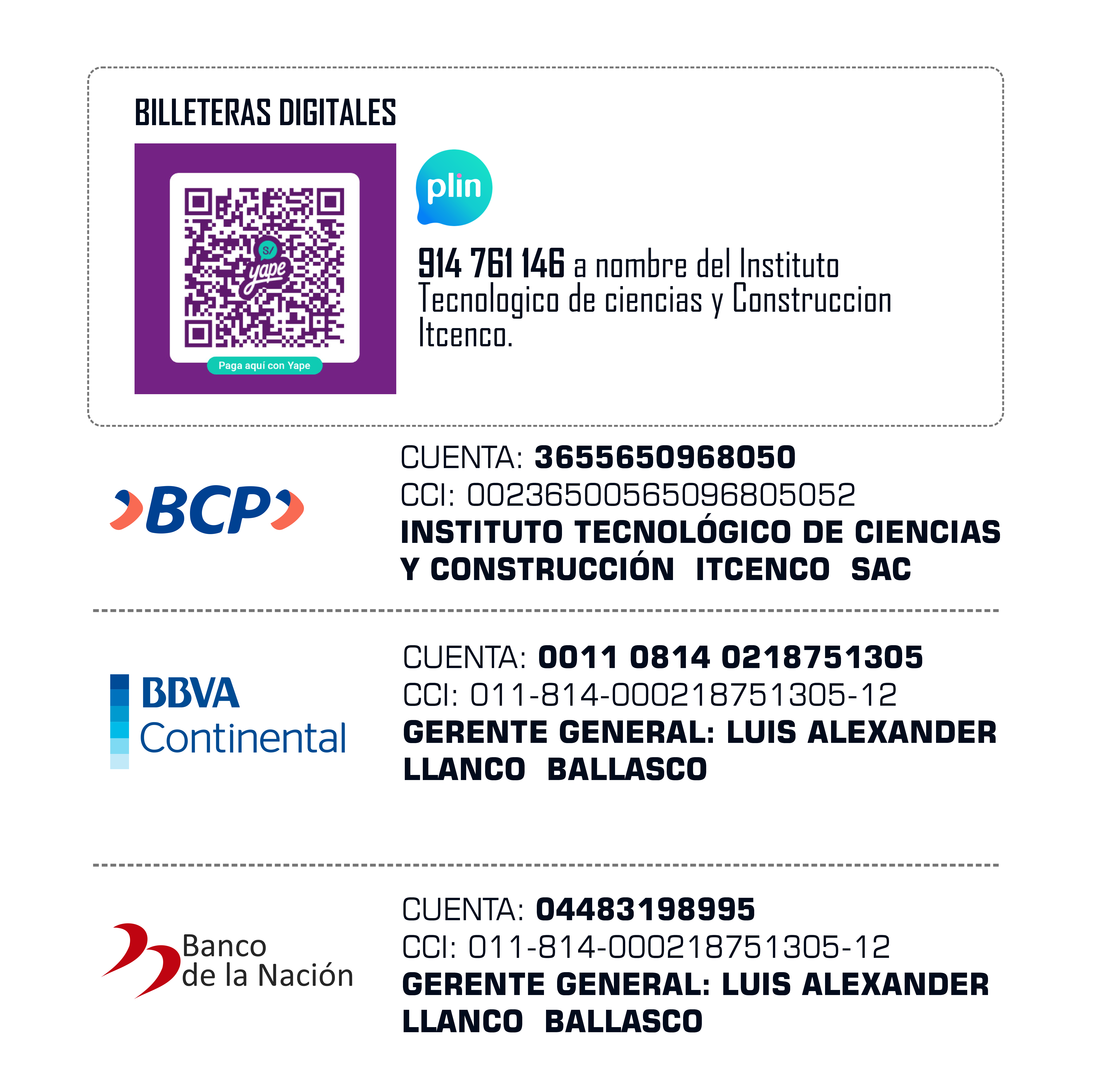 Métodos de pago