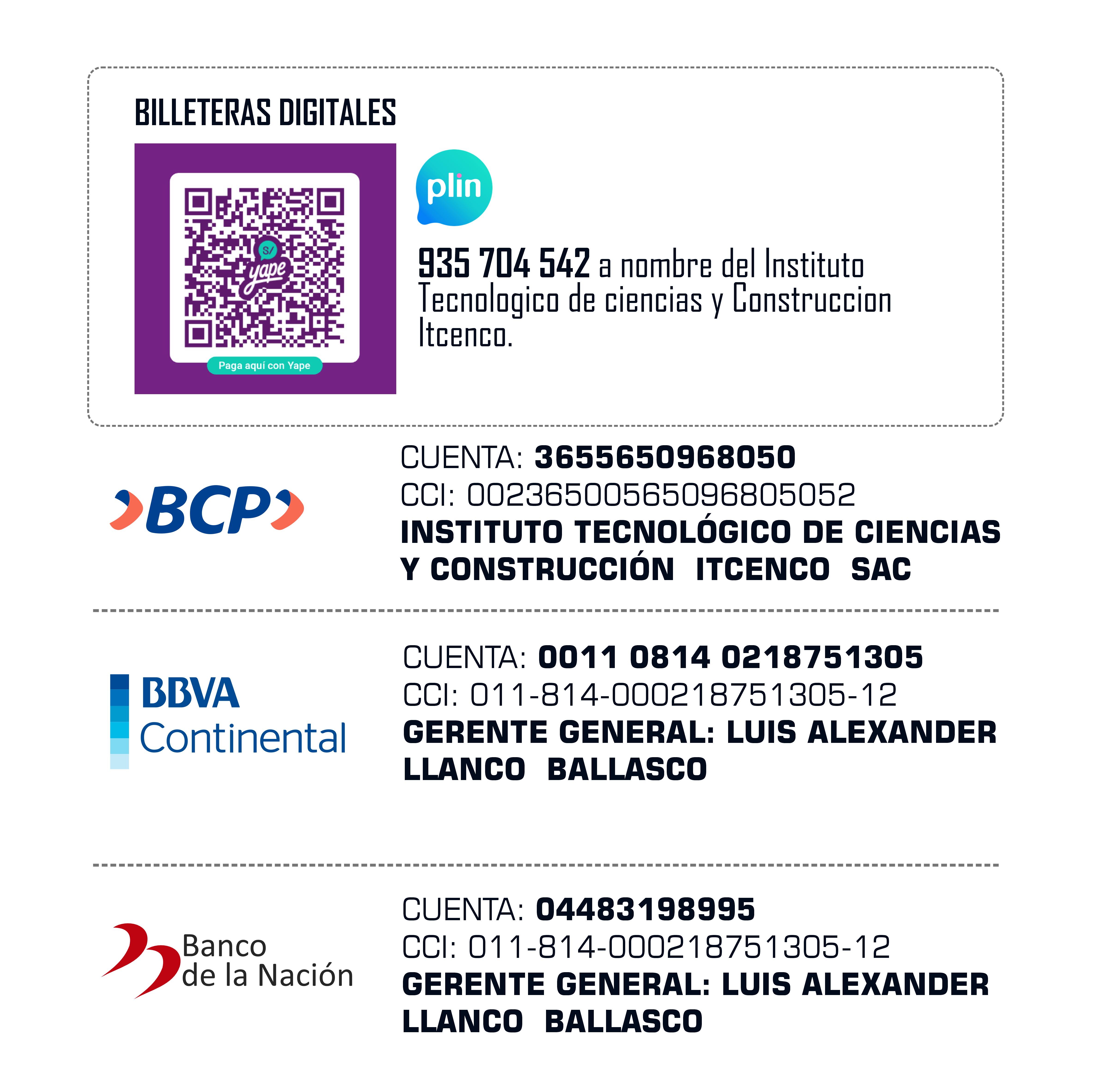 Métodos de pago